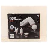 NEW SHARPER IMAGE POWER PERCUSSION EDGE + PORTABLE PERCUSSION MASSAGER