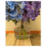 NEW FAUX 12” HYDRAGEA ARRANGEMENT PURPLE/BLUE