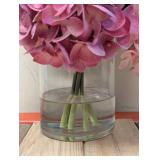 NEW FAUX 12” HYDRAGEA ARRANGEMENT PINK