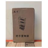 NEW SMALL PLASTIC 3-TIER SHELVING BLACK