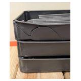 NEW SMALL PLASTIC 3-TIER SHELVING BLACK