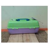 NEW CABOODLES COMPACT CARRYING CASE WITH SWIVEL TRAYS & FASHION MIRROR