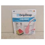NEW DRIP DROP ZERO SUGAR FAST HYDRATION ELECTOLYTE DRINK MIX 40 CT