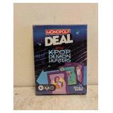 NEW MONOPOLY DEAL NETFLIX K-POP DEMON HUNTERS