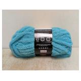 NEW MAINSTAYS CHENILLE CHUNKY YARN AQUA