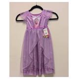 NEW DISNEY PRINCESS SLEEP GOWN PURPLE 3T