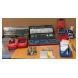 BOXES of drill bits and taps