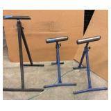 3 FOLDABLE Adjustable Metalworking stands