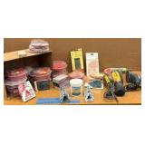 (3) CORDED palm sanders & accessories