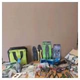 CABLE ties, greenlee wire tools, voltage tester, stripmaster