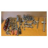 Vintage Craftsman V Series SOCKETS, flex socket heads, Ball-end Allen key, pin punches, Tap wrenches