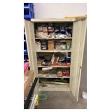 TENNSCO  2-door metal storage cabinet with contents