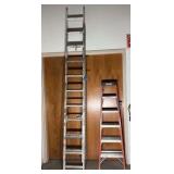 WERNER Extension Ladder; Keller Step Ladder 6 foot