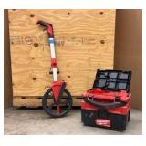MILWAUKEE wet dry vacuum; digital measure wheel