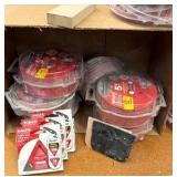 (3) CORDED palm sanders & accessories