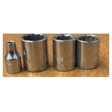 Vintage Craftsman V Series SOCKETS, flex socket heads, Ball-end Allen key, pin punches, Tap wrenches