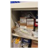 TENNSCO  2-door metal storage cabinet with contents