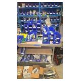 BLUE boxes with metal parts