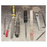 WRENCHES, squares, and other tools