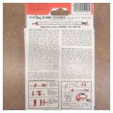 (4) PONY clamp fixtures. (2) Band clamps, steel t-bar clamps.