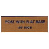 (2) U-LINE Crowd Control Stands 3361; Reel of yellow plastic chain links.