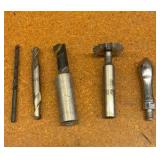 DRILL bits, Allen wrenches, Mill cutter head, steel plates