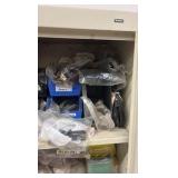 TENNSCO  2-door metal storage cabinet with contents