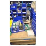 BLUE boxes with metal parts