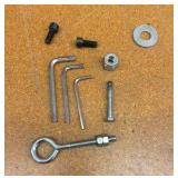 DRILL bits, Allen wrenches, Mill cutter head, steel plates