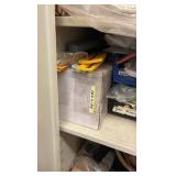 TENNSCO  2-door metal storage cabinet with contents