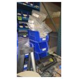 BLUE boxes with metal parts