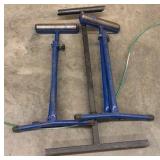 3 FOLDABLE Adjustable Metalworking stands