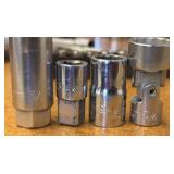 Vintage Craftsman V Series SOCKETS, flex socket heads, Ball-end Allen key, pin punches, Tap wrenches