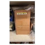 TENNSCO  2-door metal storage cabinet with contents