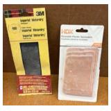 (3) CORDED palm sanders & accessories