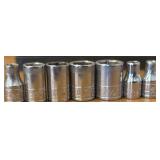 Vintage Craftsman V Series SOCKETS, flex socket heads, Ball-end Allen key, pin punches, Tap wrenches