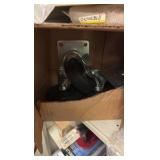 TENNSCO  2-door metal storage cabinet with contents