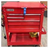 US GENERAL PRO 5 Drawer Industrial Toolbox on wheels with contents