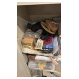 TENNSCO  2-door metal storage cabinet with contents