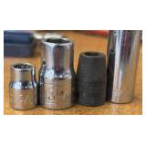 Vintage Craftsman V Series SOCKETS, flex socket heads, Ball-end Allen key, pin punches, Tap wrenches