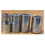 Vintage Craftsman V Series SOCKETS, flex socket heads, Ball-end Allen key, pin punches, Tap wrenches