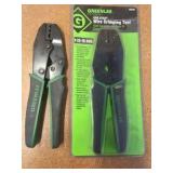 CABLE ties, greenlee wire tools, voltage tester, stripmaster