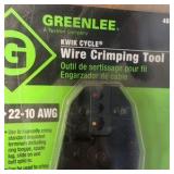CABLE ties, greenlee wire tools, voltage tester, stripmaster