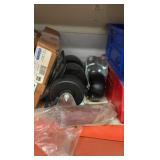 TENNSCO  2-door metal storage cabinet with contents