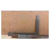 (2) VISES, precision parallel set, drill bits, grinder discs, saw blades L rulers, hacksaw blades, hardware