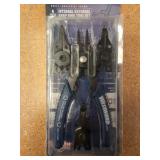 CABLE ties, greenlee wire tools, voltage tester, stripmaster