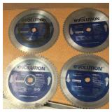 EVOLUTION circular saw blades and Oshlun