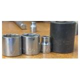 Vintage Craftsman V Series SOCKETS, flex socket heads, Ball-end Allen key, pin punches, Tap wrenches