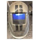 WELDING helmets, construction gear, ear and mouth protection