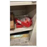 TENNSCO  2-door metal storage cabinet with contents